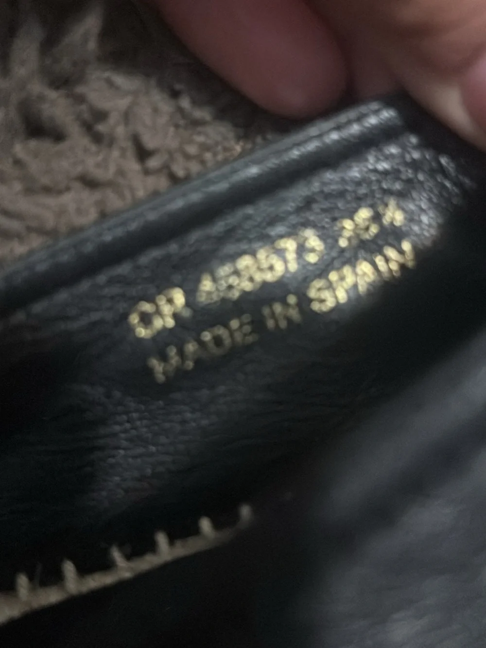 Saint Laurent Black Leather Espadrille Flats with YSL Logo